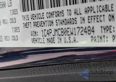 2014 Jeep Cherokee Latitude z USA, uszkodzony, nr VIN 1C4PJMCB0EW172484